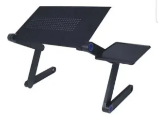 Suporte De Cama Desk Slim C/ Mousepad P/ Notebook - Preto | R$115