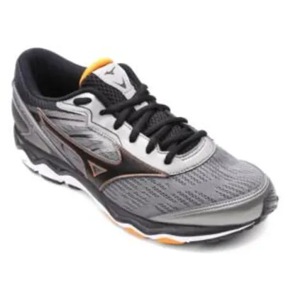 Tênis Mizuno Wave Eagle Masculino - Prata e Preto