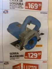 [Loja Física - Brasília] Serra Mármore Gamma 1240W na Home Center Prima - R$130