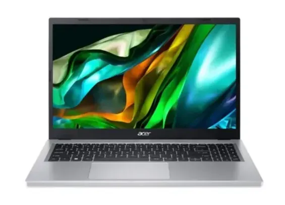 Notebook Acer Aspire 3 Intel Core i3-N305, 8GB RAM, SSD 256GB, 15,6" Full HD, Intel UHD Graphics, Windows 11 Home, Prata - A315-510P-34XC