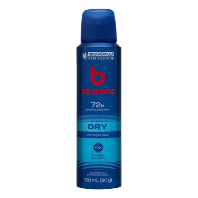 [Leve 2, Pague 1 R$ 5,64 cada] Desodorante Aerossol Antitranspirante Masculino Bozzano Dry 150ml