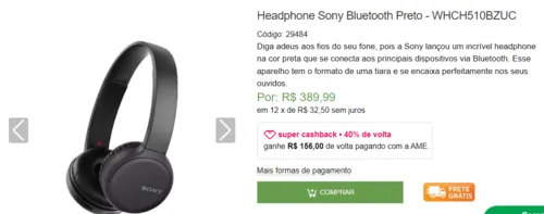 Imagem na descrição da promoção