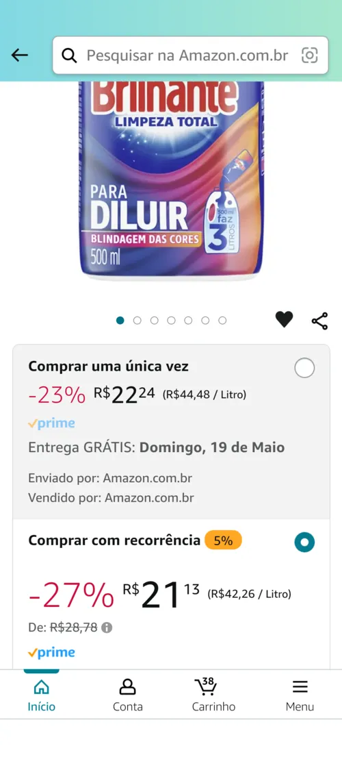 Imagem na descrição da promoção