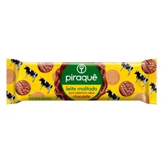 Biscoito Leite Maltado Cobertura Chocolate Piraquê Pacote 80g