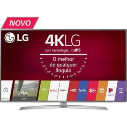 Smart TV LED 55" LG Ultra HD 4K 55UJ6545 com Conversor Digital  por R$ 3560