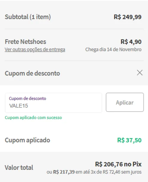 Imagem na descrição da promoção