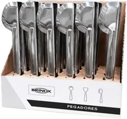 [Prime] Pegador Massa Arienzo 28, 5cm-cx Exp24 Bc Brinox Inox