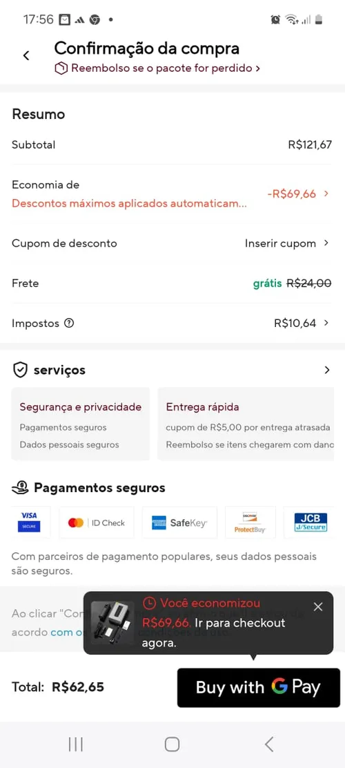 Imagem na descrição da promoção