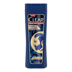 [3 uni. 7,39 cada] Shampoo Anticaspa Clear Men Cabelo E Barba 200ml