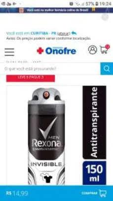 Compre 6 pague 3 - Desodorante Axe 96ml ou Rexona 150ml