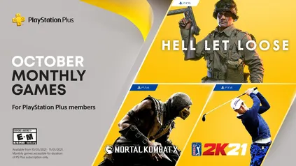 Jogos mensais PlayStation Plus de outubro: Hell Let Loose, PGA Tour 2K