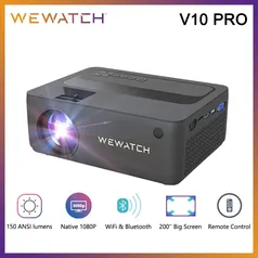 [ Do Brasil ] Projetor WEWATCH V10 Pro 1080p Nativo WIFI 150 Ansi Lumens 