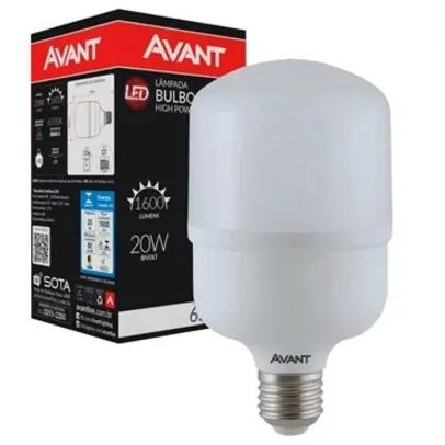 Lâmpada LED Avant | 20W, Branca, E27, 6,5K, 1600 Lúmens, Normatizada, Bivolt