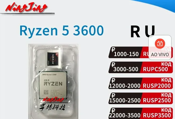Processador Ryzen 5 3600 | R$850