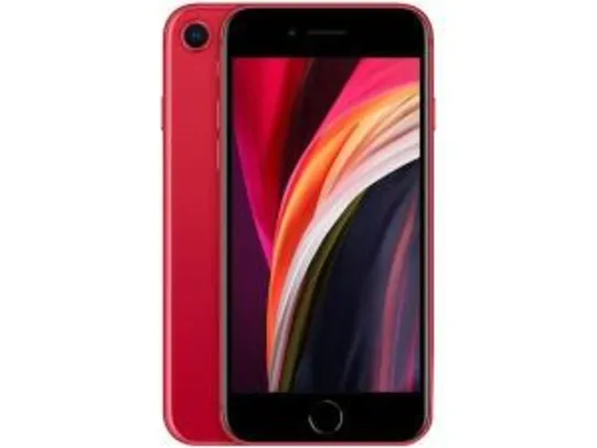 [ CLUBE DA LU + APP ] iPhone SE Apple 128GB (Product) Red 4G Tela 4,7” - Retina Câm. 12MP + Selfie 7MP iOS 13