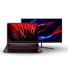 Kit Gamer Notebook Acer Nitro 5 i5 512GBSSD GTX1650  +  Monitor Nitro 23.8” QG240Y S3