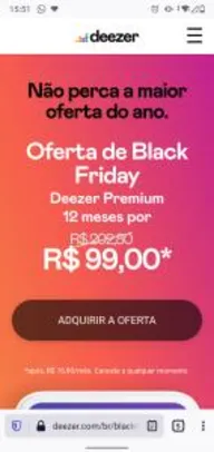 Plano Anual por R$ 99