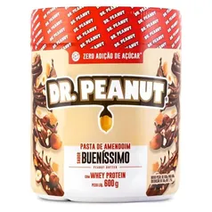 [2 UNIDADES - R$ 34,32 cada] Pasta de Amendoim DR. Peanut Bueníssimo 600G - Com Whey Protein