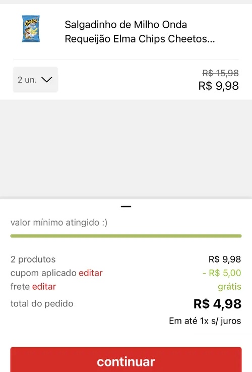 Imagem na descrição da promoção