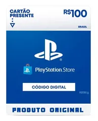 Cartão Presente Playstation Sony 100 Reais Brasil