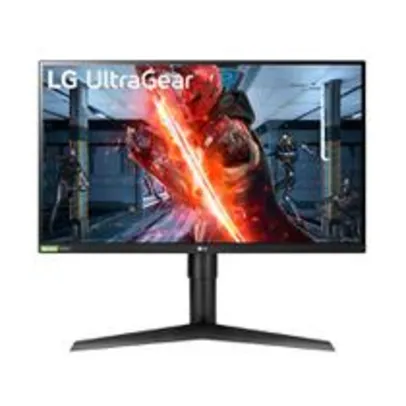 Monitor Gamer LG Ultra Gear 27' IPS, Wide, 240 Hz, Full HD, 1ms, FreeSync Premium, HDR 10, 99% sRGB, HDMI/DisplayPort, VESA - 27GN750-B.AWZ - Monitor 