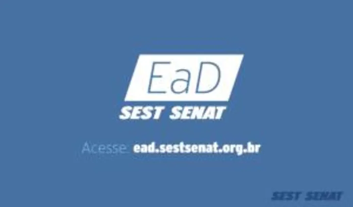 [EaD] Sest Senat - 213 cursos curta duração para capacitação c/ certificados
