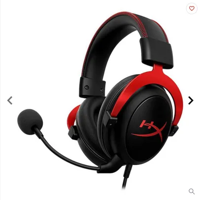 Headset Gamer HyperX Cloud II Preto/Vermelho, KHX-HSCP-RD 