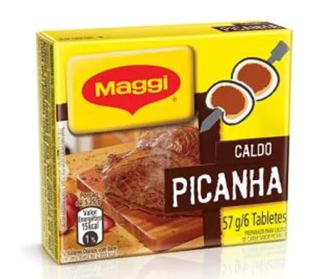 [PRIME + Rec] Caldo Maggi Picanha, Tablete, 57g (mín. 5) | R$0,68