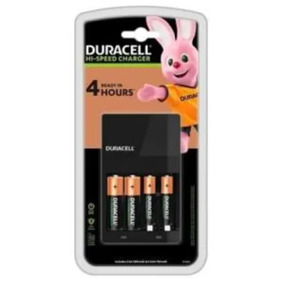 Carregador Duracell para Pilhas Recarregáveis AA/AAA - PI92-4SGM - R$100