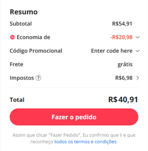 Imagem na descrição da promoção