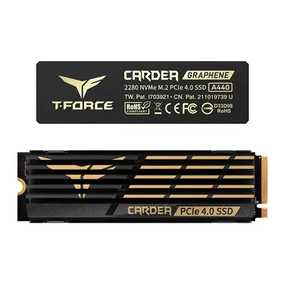 SSD T-FORCE CARDEA A440 1TB NVME PCIE4.0 - 7.000 MB/s leitura | 5.500 MB/s gravação | R$ 1600