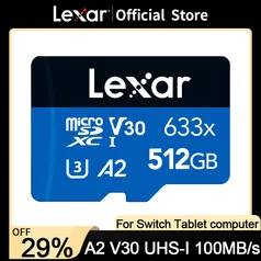 [NOVOS USUÁRIOS] Cartão de memória lexar 32GB microsd