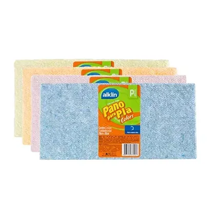 [Leve +Por- R$1.6] Alklin Pano Para Pia, Super absorvente, Colorido 28 X 30 Cm