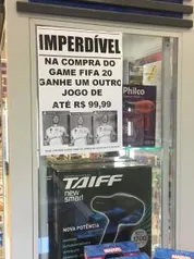 [Loja Física - Americanas] Compre Fifa 20 e ganhe um jogo a escolha de até R$100