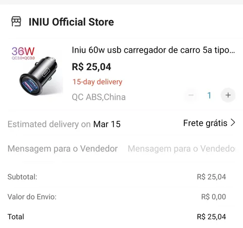 Imagem na descrição da promoção