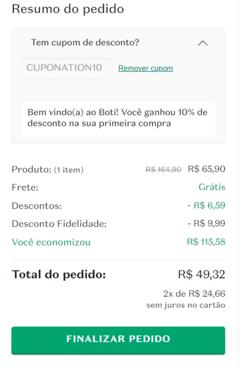 Imagen na descrição da promoção