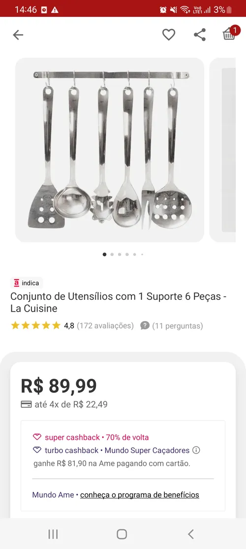 Imagem na descrição da promoção