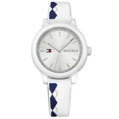 Relógio tommy hilfiger feminino borracha branca - 1781812 - R$195