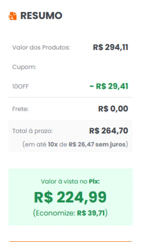 Imagem na descrição da promoção