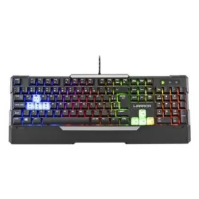 Teclado Gamer Multilaser Warrior Semi Mecânico ABNT2 - R$130