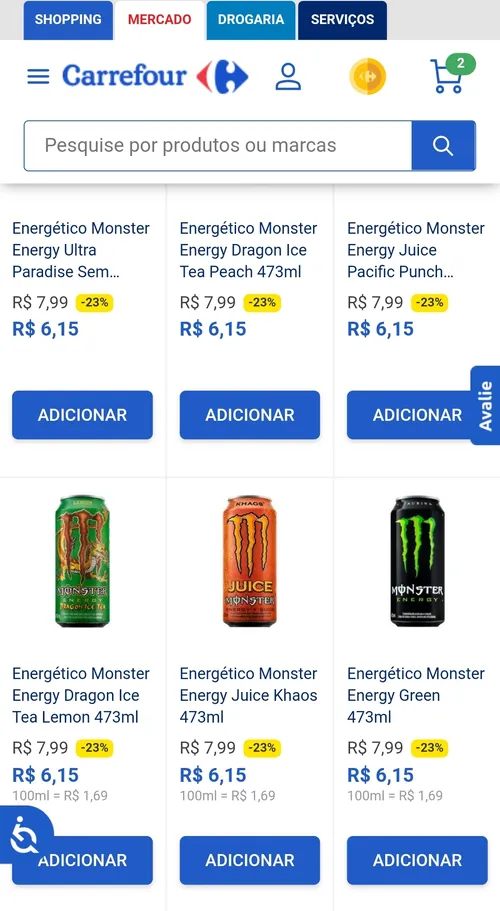 Imagem na descrição da promoção