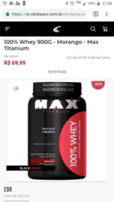 100% whey Max Titanium 900g