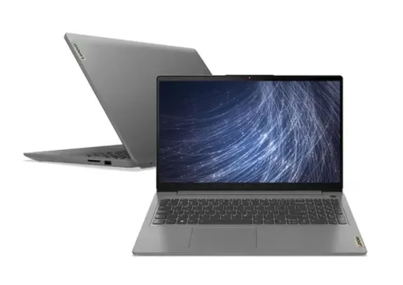 Notebook Lenovo Ultrafino IdeaPad 3 R5-5500U 8GB 256GB SSD Windows 11 15.6" 82MF0003BR Prata