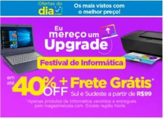Festival De Informática - Até 40% off + Frete Grátis P/ Sul e Sudeste