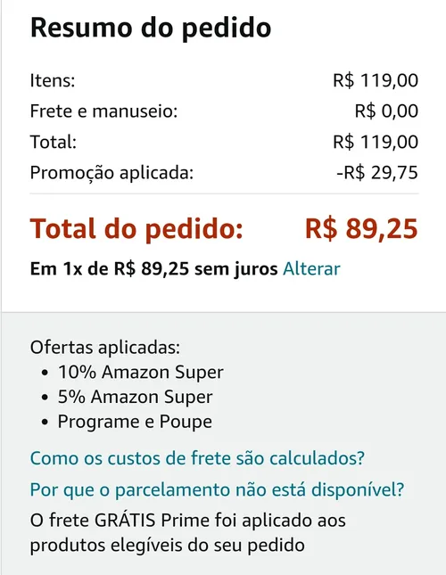 Imagem na descrição da promoção