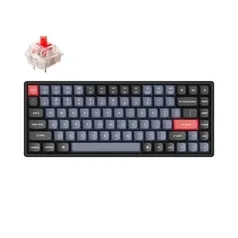 Keychron-K2 Pro Teclado Mecânico Sem Fio, Totalmente Montado, Hot-Swappable, Double-shot PBT Keycaps