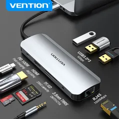 Hub USB C 3.0 7 in 1 Vention C/ HDMI PD 100W