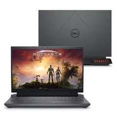 Notebook Gamer Dell Intel Core i5-13450HX, 8GB RAM, GeForce RTX 3050 6GB, SSD 512GB, 15.6 Full HD 120Hz, Windows 11, Preto - G15-i1300-A25P