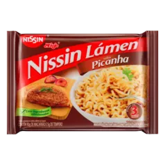 Macarrão Instantâneo de Picanha Nissin Miojo Lámen Pacote 85g