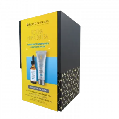 Kit Skinceuticals Blemish + Sérum Facial Age Defense 30ml e Protetor Solar Facial